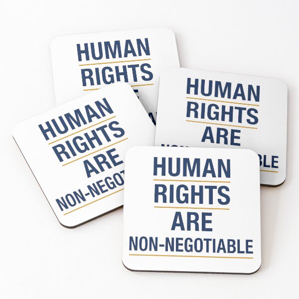 Item preview, HUMAN RIGHTS ARE NON-NEGOTIABLE designed and sold by techdave.