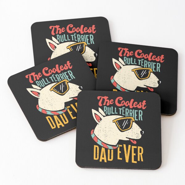 Item preview, Coolest Bull Terrier Dad Ever Funny Dog Quote designed and sold by JRRTs.