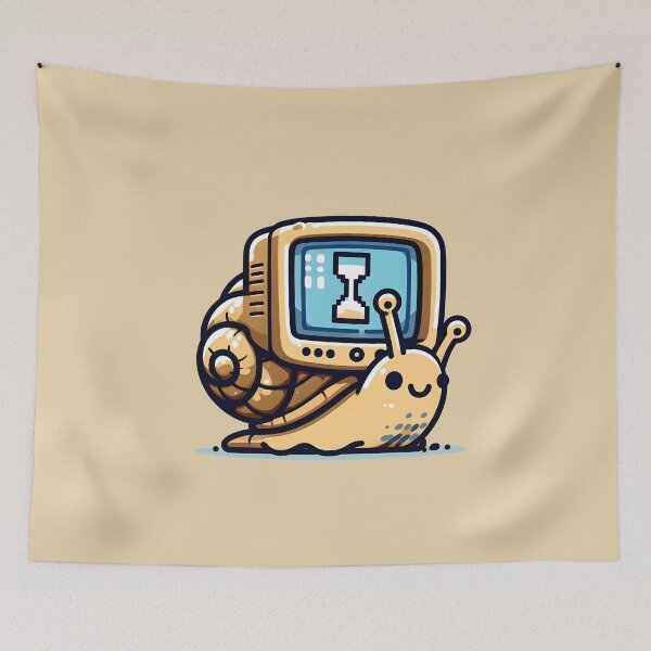 Item preview, Slow Processing Snail - Vintage Computer designed and sold by GREENZ0NE.