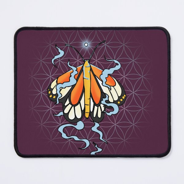 Item preview, Groovy Psychedelic Butterfly in Orange Colorful Trippy Art designed and sold by Odd shloox.