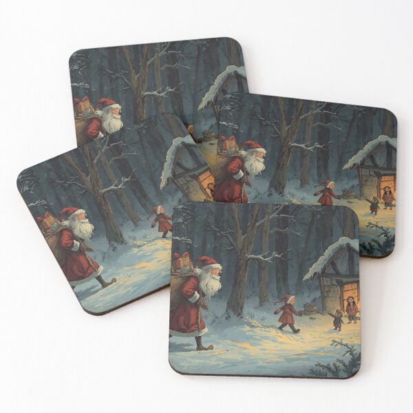 Item preview, Old Santa Poor Kids in the Forest designed and sold by MariaTheExpert.