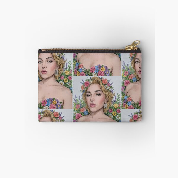 Item preview, Sketch Drawing of Florence Pugh Filled in with Colored Pencils designed and sold by MattBStickers.