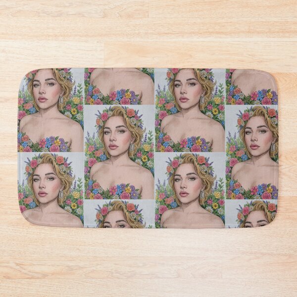 Item preview, Sketch Drawing of Florence Pugh Filled in with Colored Pencils designed and sold by MattBStickers.