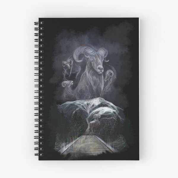 Item preview, Winter Ram Ghost, handpainted painting designed and sold by AK-Hevonen.