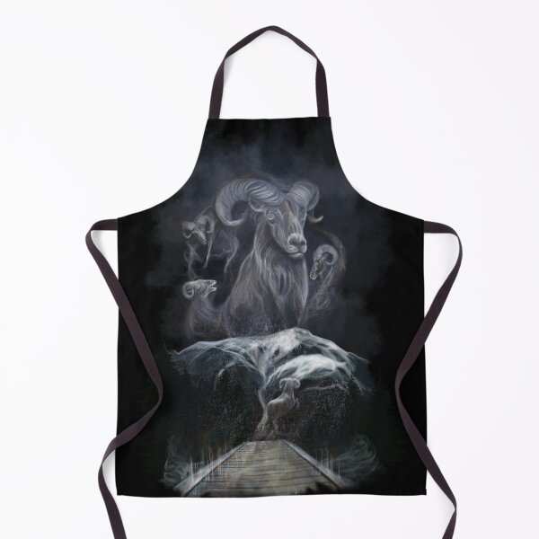 Item preview, Winter Ram Ghost, handpainted painting designed and sold by AK-Hevonen.