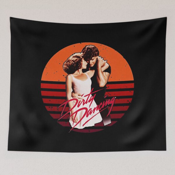 Item preview, Dirty Dancing Sunset Inspired Couple Illustration designed and sold by carldaella.