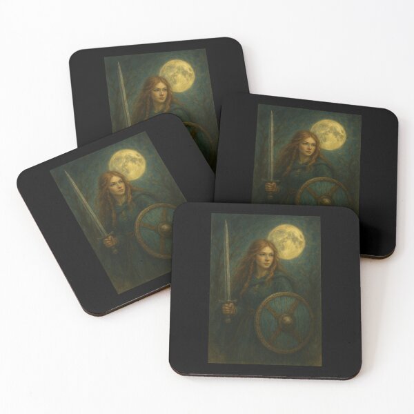 Item preview, Shieldmaiden Under the Full Moon designed and sold by The Witchy Hearth.