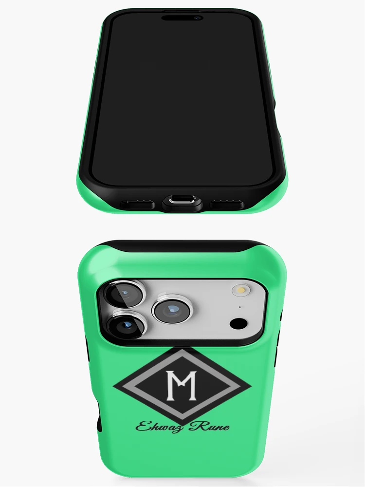 Thumbnail 3 of 4, iPhone Case, Ehwaz Rune designed and sold by WindsofJupiter.