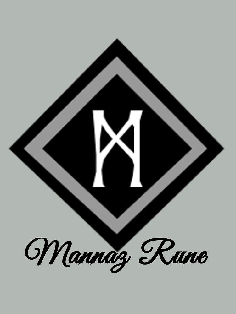Thumbnail 4 of 4, Boxy T-Shirt, Mannaz Rune designed and sold by WindsofJupiter.