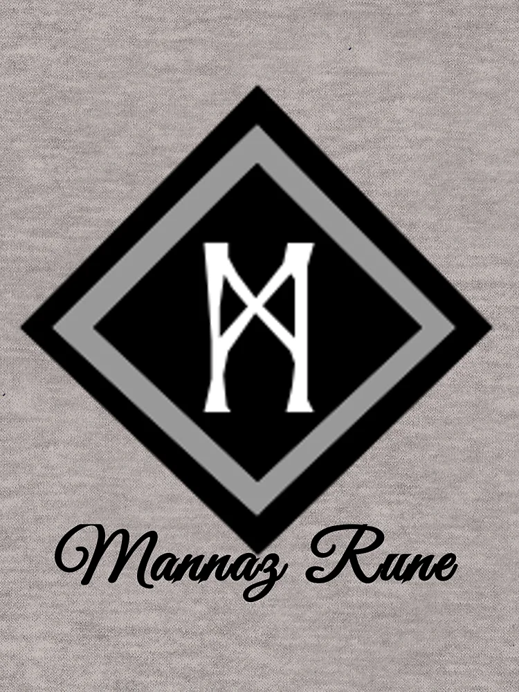 Thumbnail 6 of 6, Zipped Hoodie, Mannaz Rune designed and sold by WindsofJupiter.
