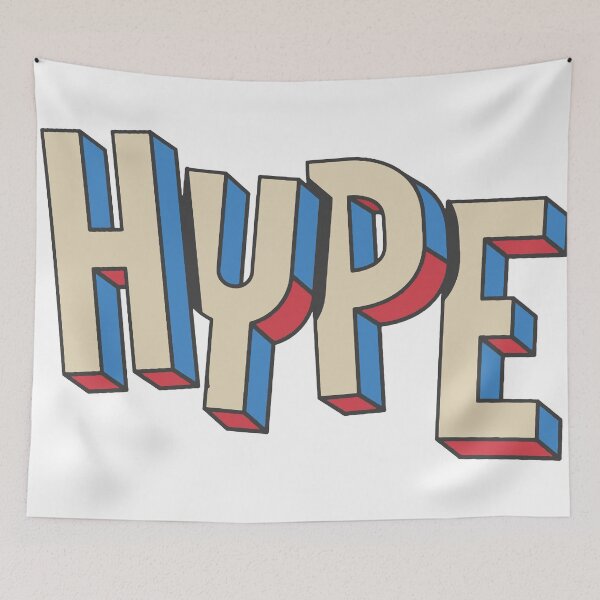 Item preview, Retro HYPE 3D Lettering Sticker designed and sold by andry01.