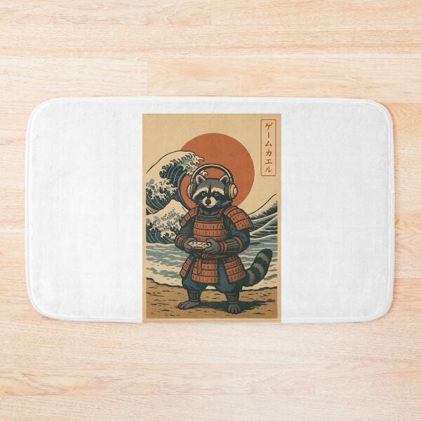 Item preview, Raccoonzilla Raccoon Japanese Art Raccoon Owner Samurai Raccoon Lover Gifts Funny Cute Samurai RaccoonArt Japanese Sunset designed and sold by Miumed.