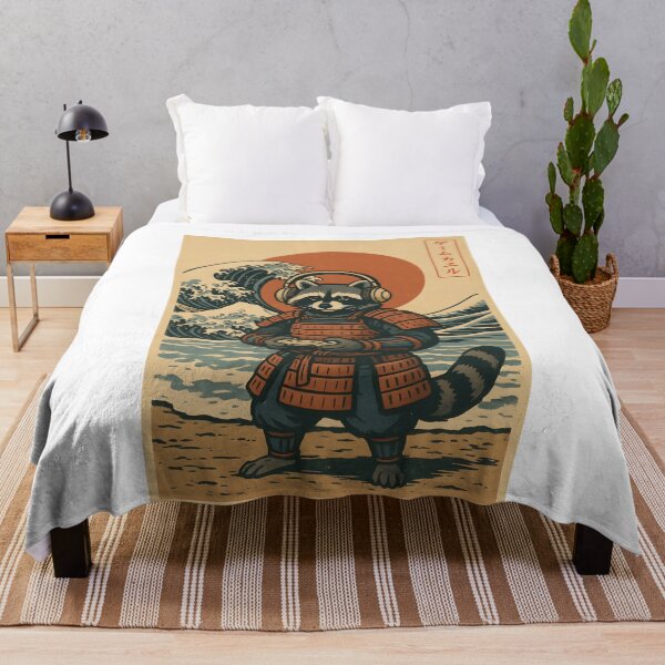 Item preview, Raccoonzilla Raccoon Japanese Art Raccoon Owner Samurai Raccoon Lover Gifts Funny Cute Samurai RaccoonArt Japanese Sunset designed and sold by Miumed.