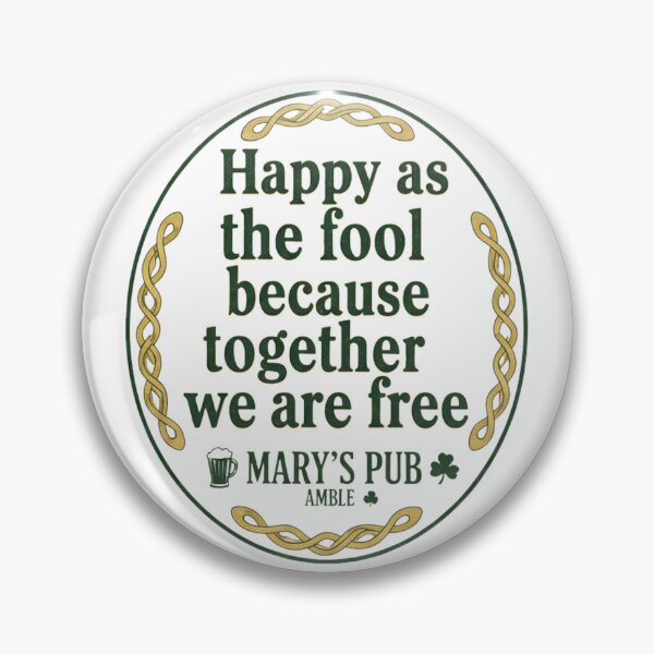 Item preview, Amble's Mary's Pub: Happy as the Fool Lyric Design designed and sold by CELTIC-DESIGNS.
