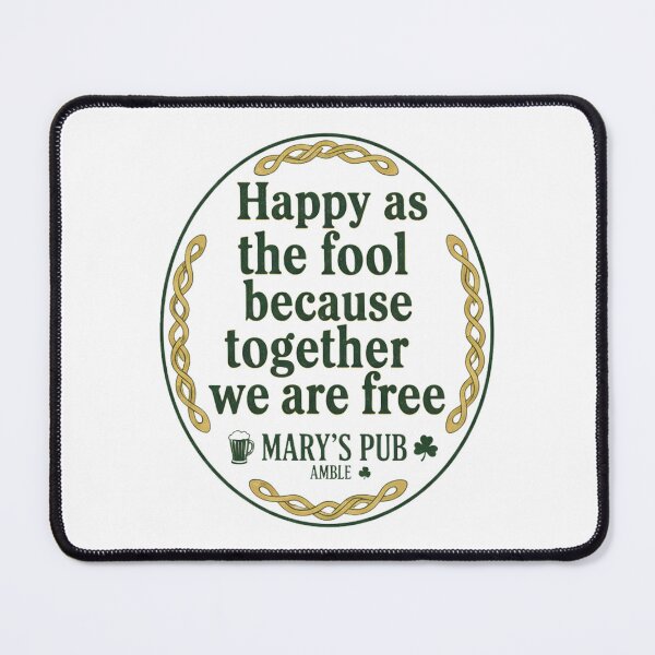 Item preview, Amble's Mary's Pub: Happy as the Fool Lyric Design designed and sold by CELTIC-DESIGNS.