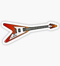 Flying V Guitar Sticker! Sticker
