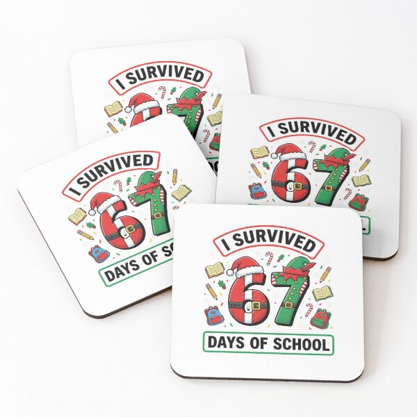 Item preview, 67 Days of School Funny Christmas Student Milestone designed and sold by w66aboo.