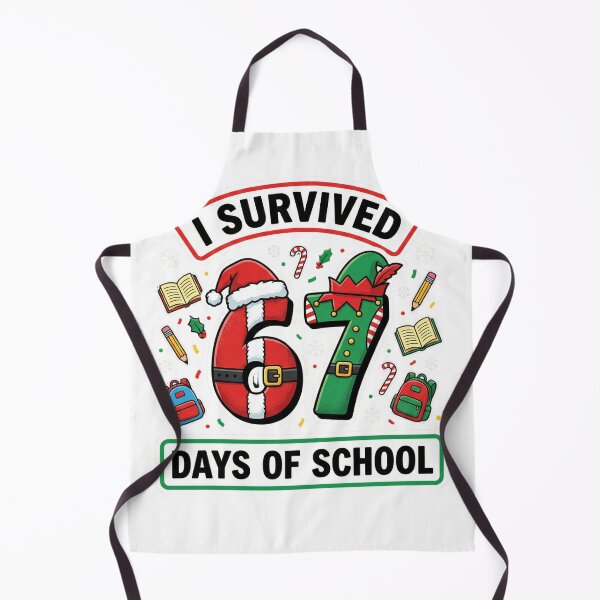 Item preview, 67 Days of School Funny Christmas Student Milestone designed and sold by w66aboo.