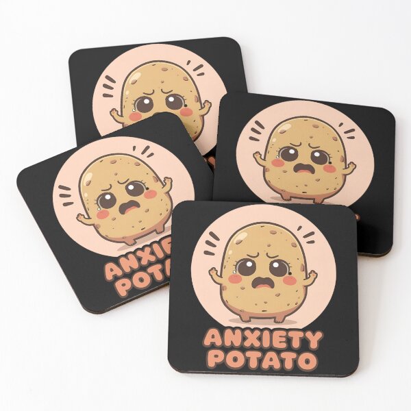 Item preview, Potato emotions | Anxious potato designed and sold by Simple-Leaf.
