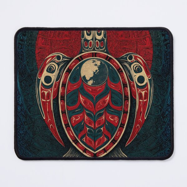 Item preview, World Turtle Totem – Northwest Coast Inspired Cosmic Formline Art - Spiritual Art by Wayne Chopper Smallwood designed and sold by Alaska Magick.