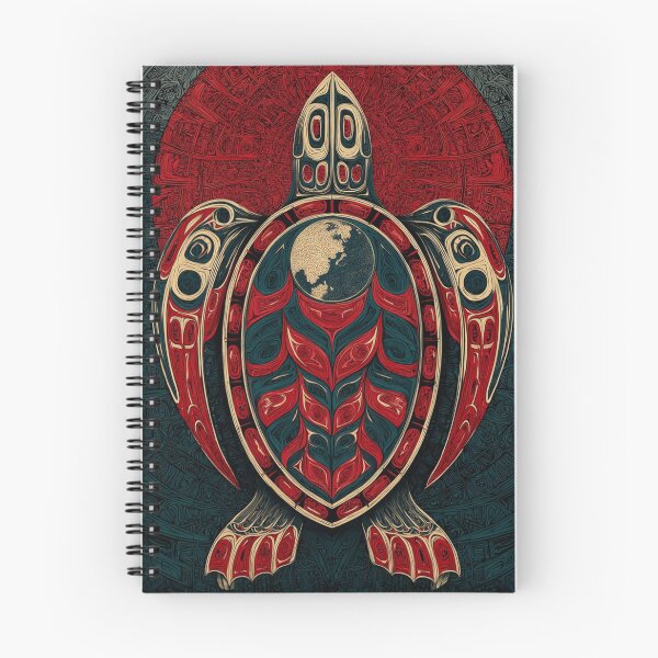 Item preview, World Turtle Totem – Northwest Coast Inspired Cosmic Formline Art - Spiritual Art by Wayne Chopper Smallwood designed and sold by Alaska Magick.