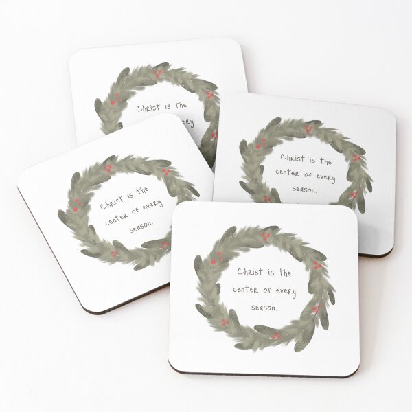 Item preview, Wreath – “Christ is the center of every season.” designed and sold by byhannahart.