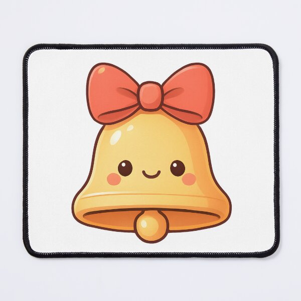 Item preview, Cute Christmas Bell – Adorable Pastel Kawaii Holiday Design designed and sold by HUMORONCOTTON.