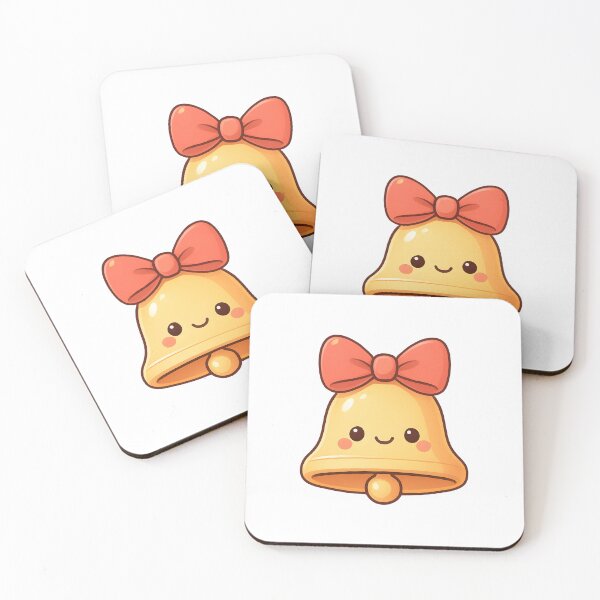 Item preview, Cute Christmas Bell – Adorable Pastel Kawaii Holiday Design designed and sold by HUMORONCOTTON.