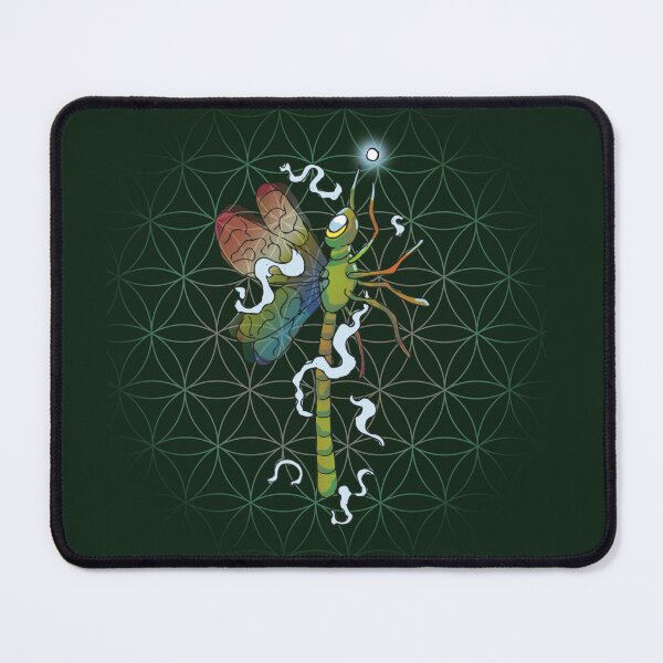 Item preview, Psychedelic Green Dragonfly | Trippy Insect Art Design designed and sold by Odd shloox.