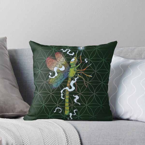 Item preview, Psychedelic Green Dragonfly | Trippy Insect Art Design designed and sold by Odd shloox.