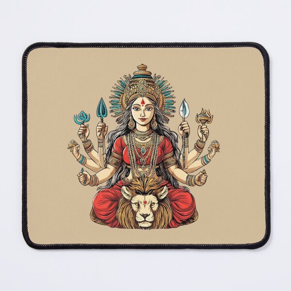 Item preview, Goddess Durga – Powerful Hindu Deity designed and sold by Myra365Art.