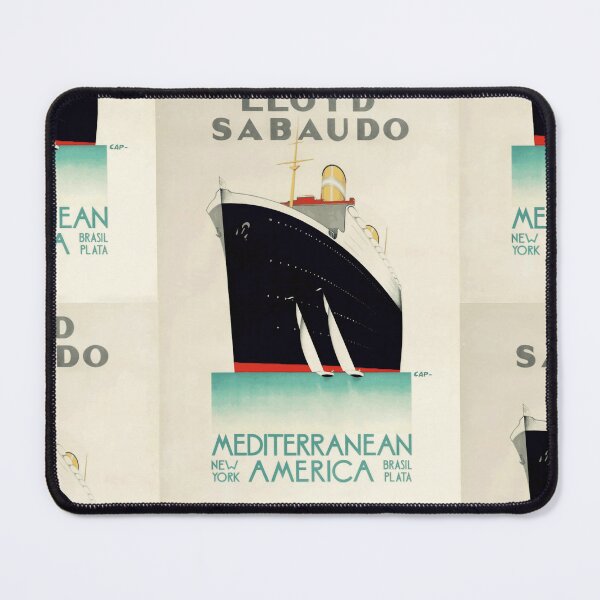 Item preview, Vintage Lloyd Sabaudo Travel Poster | Art Deco Ocean Liner | Italian Shipping Company | Maritime Elegance & History designed and sold by artofuniverse.