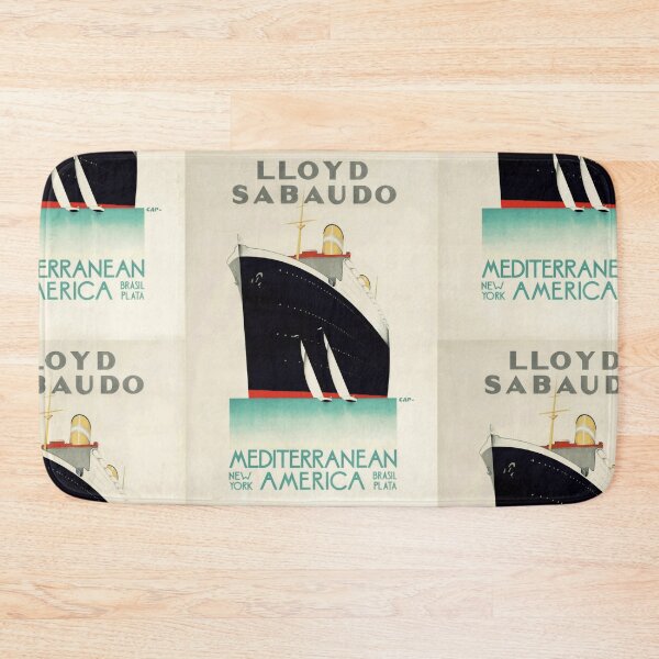 Item preview, Vintage Lloyd Sabaudo Travel Poster | Art Deco Ocean Liner | Italian Shipping Company | Maritime Elegance & History designed and sold by artofuniverse.