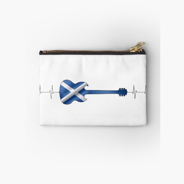 Item preview, Scottish Music Heartbeat Guitar | Saltire Flag Electric Guitar Graphic designed and sold by Loom on the Loch.
