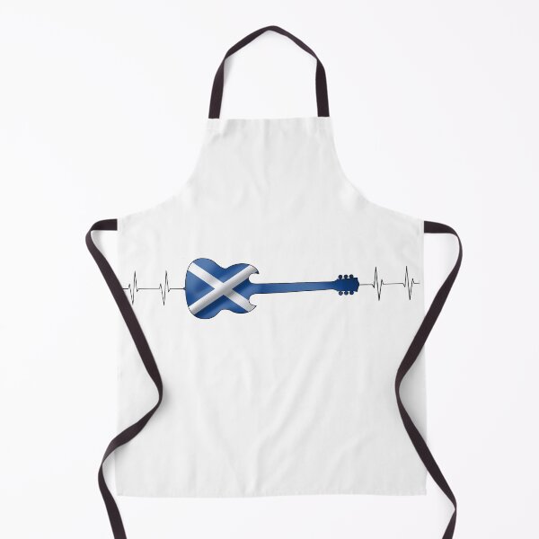 Item preview, Scottish Music Heartbeat Guitar | Saltire Flag Electric Guitar Graphic designed and sold by Loom on the Loch.