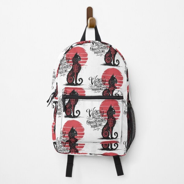 Item preview, Victory – Sun Tzu Inspirational Quote + Artistic Samurai Cat Design designed and sold by OSAMA MO.