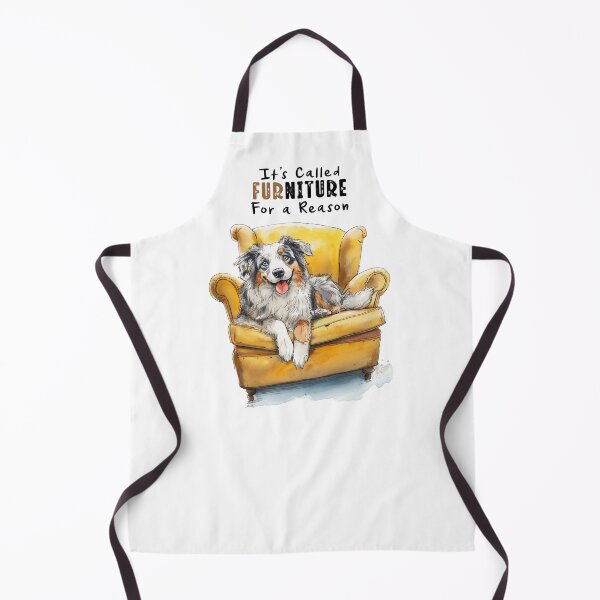 Item preview, They Call It Furniture for a Reason – Whimsical Australian Shepherd Design designed and sold by newnomads-art.