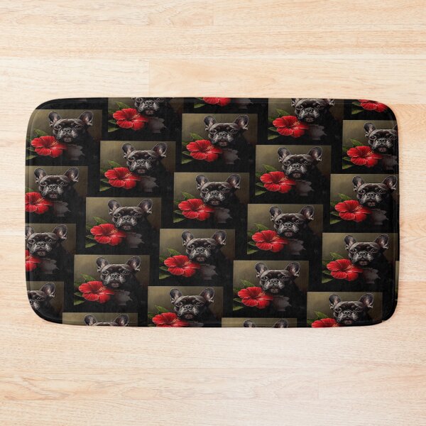 Item preview, Cute Frenchie French Bulldog Hibiscus Pattern designed and sold by shaang.