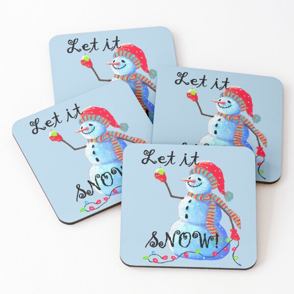 Item preview, Christmas Festive Holiday Snowman- Let it Snow Theme designed and sold by ABG Inspirational Art.