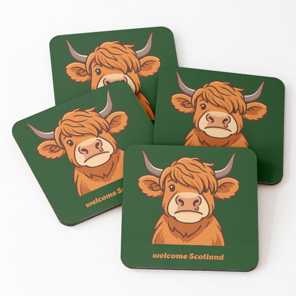 Item preview, Highland Cow Welcome – Scotland Mascot Design designed and sold by doktordanTemiz.
