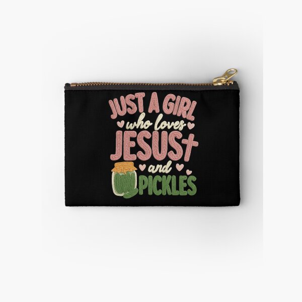 Item preview, A Girl Who Loves Jesus and Pickles Faux Yarn Crochet Vintage designed and sold by SunfullyYours.