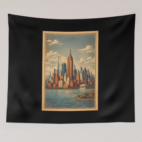 Item preview, Retro New York: Classic Skyline designed and sold by DesignShopAD.