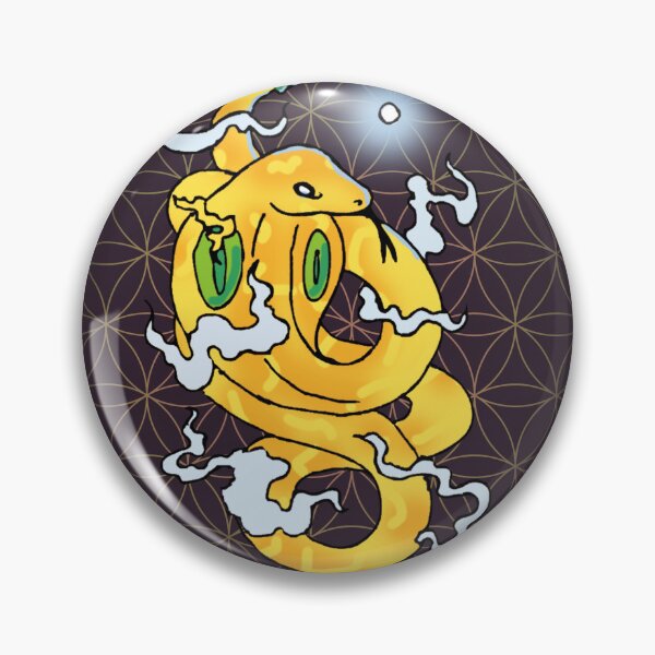 Item preview, Psychedelic Yellow Snake | Trippy Reptile Art Design designed and sold by Odd shloox.
