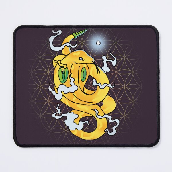 Item preview, Psychedelic Yellow Snake | Trippy Reptile Art Design designed and sold by Odd shloox.