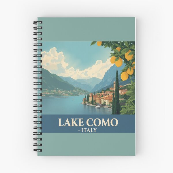 Item preview, Lake Como Italy Travel Art Vintage designed and sold by CaliforniaDi.