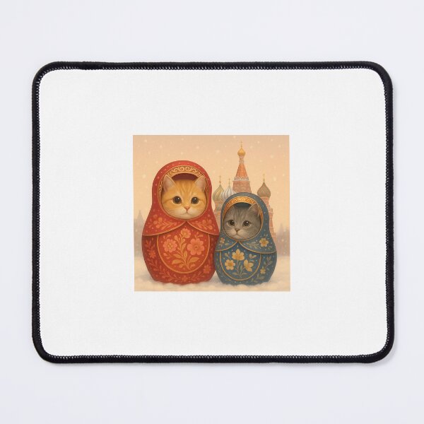 Item preview, Twin Matryoshkas – Diuss & Katiu in a Moscow Winter Fairytale designed and sold by LovelyCatGalaxy.