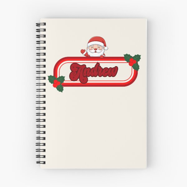 Artikelvorschau, Andrew und der Weihnachtsmann entworfen und verkauft von ArtCraftLab.
