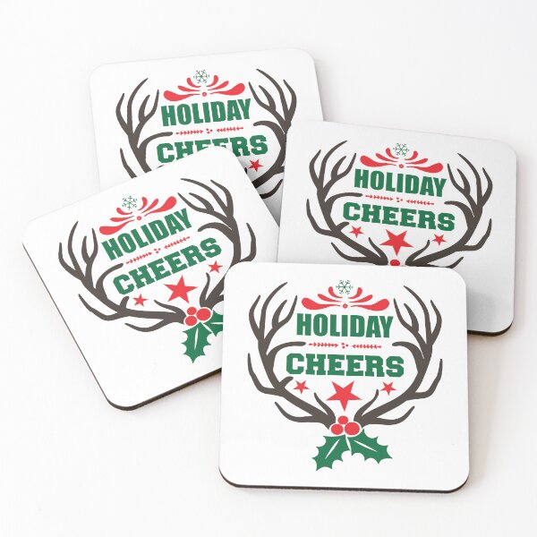 Item preview, Hollyday Cheers - Festive Holly Berry Christmas Pun designed and sold by FuzionRaptor.
