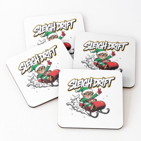 Item preview, Funny Christmas Elf – Sleigh Drift Snow Sled Design designed and sold by MiszungART.