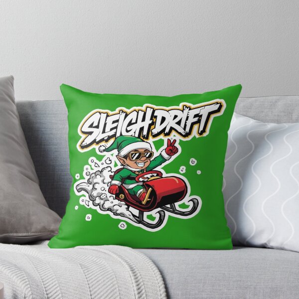 Item preview, Funny Christmas Elf – Sleigh Drift Snow Sled Design designed and sold by MiszungART.